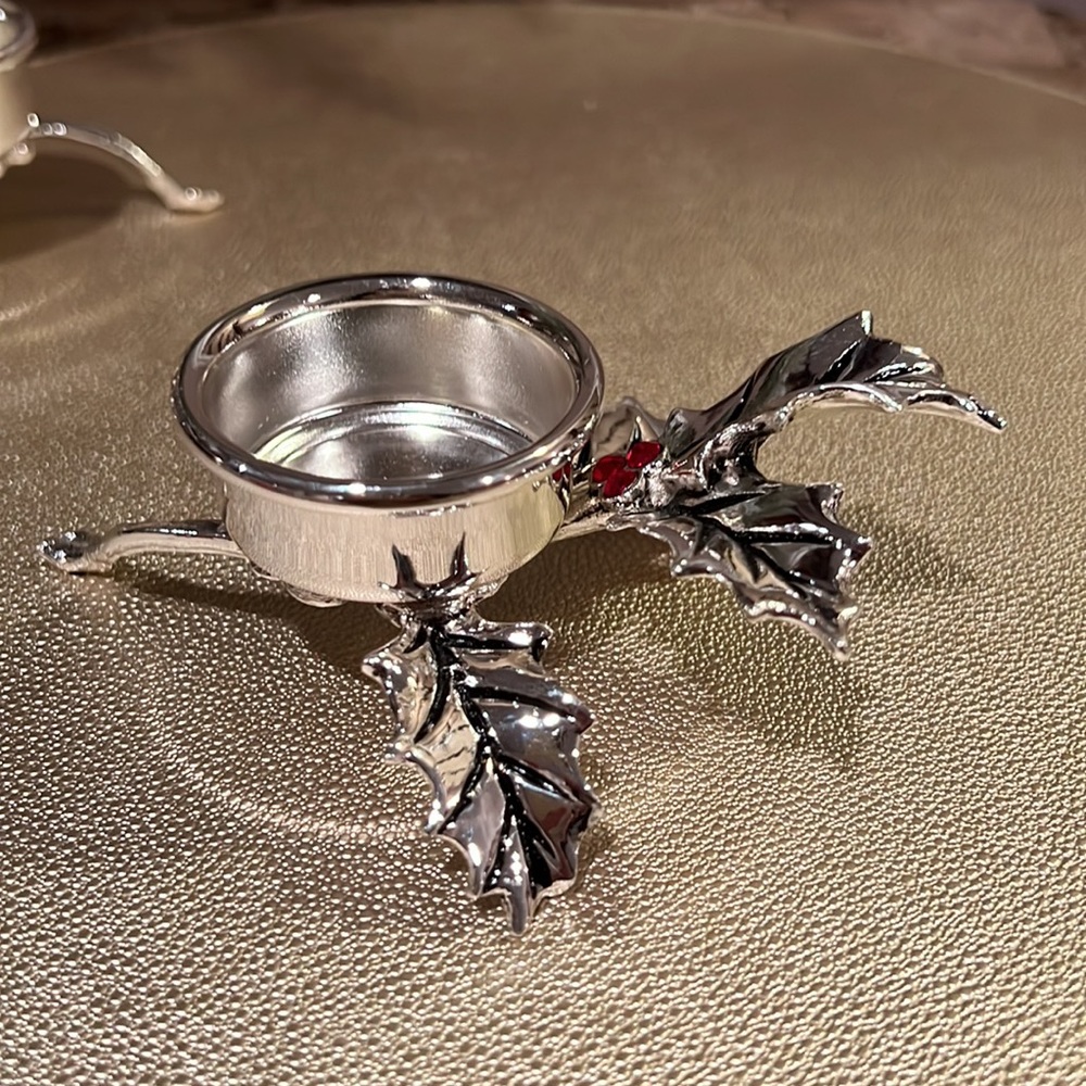 Holiday Tealight Holders Set/2 - Picture 3 of 7